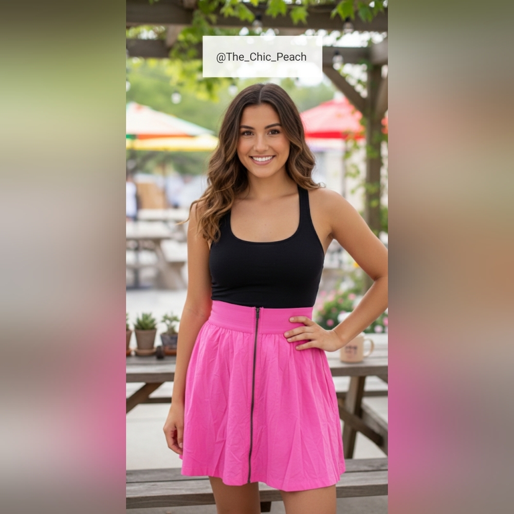 💖 PINK Victoria’s Secret Bright Pink Skater Dress 💖